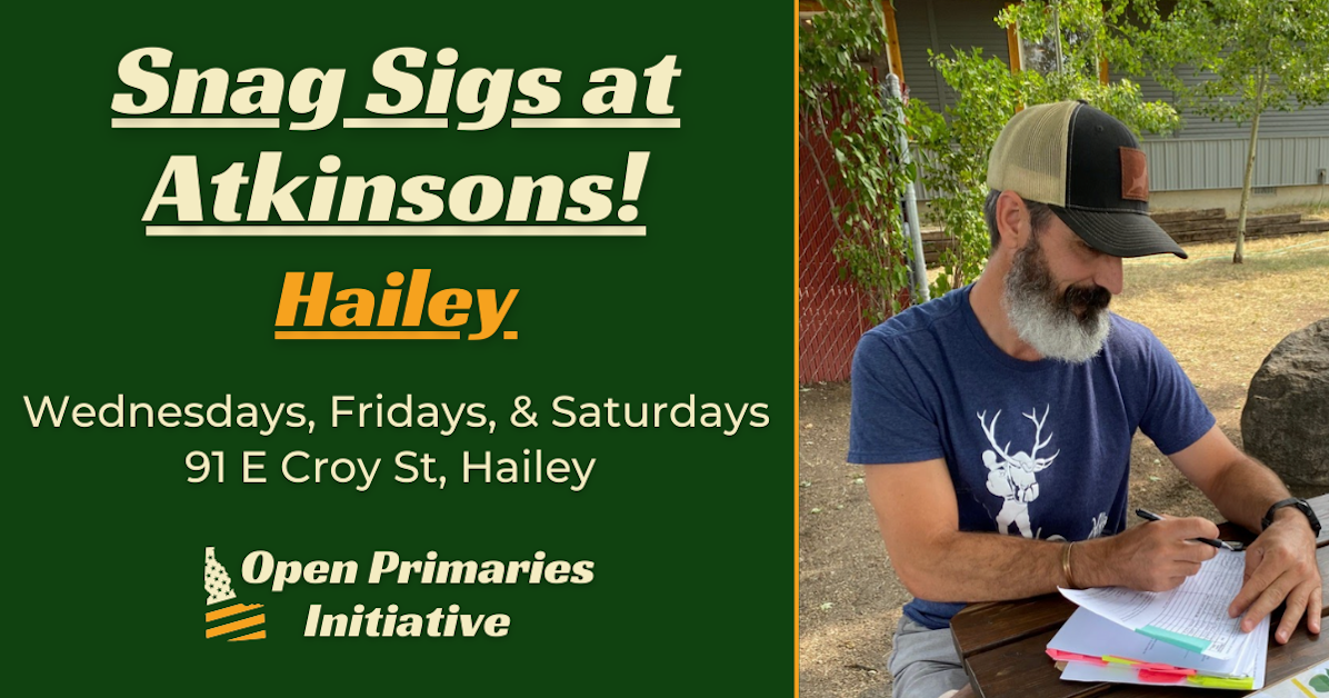 Snag Signatures at Atkinsons Market Hailey Reclaim Idaho